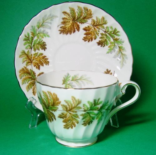 Aynsley Fern Leaf Tea Cup and Saucer