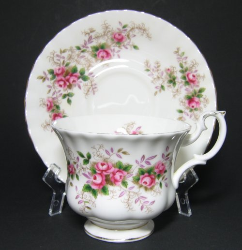 Vintage Bone China Lavender Rose