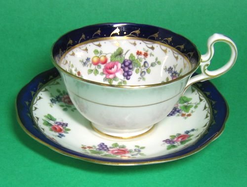 Aynsley Fine Bone China Cobalt Fruits