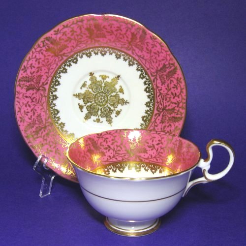 Aynsley Gold Gilt Tea Cup and Saucer