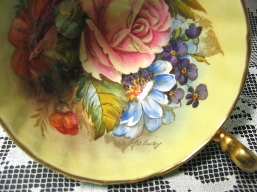 Hand Painted Aynsley J A Bailey