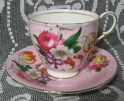 Paragon Tulip Bouquet Tea Cup and Saucer