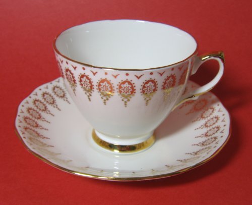 Royal Vale Gilt Teacup and Saucer