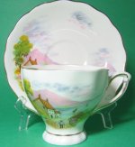 Colclough Cottage Countryside Teacup