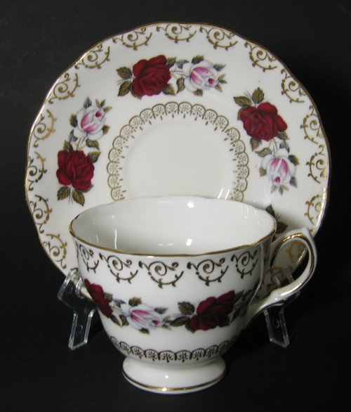 Colclough Roses Teacup and Saucer