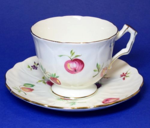 Vintage Aynsley Florida Fruit Tea Cup and Saucer