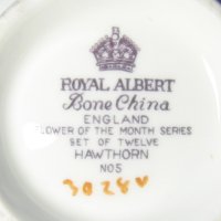 Royal Albert Backstamp Hawthorn Label