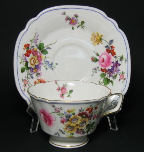 Royal Crown Derby Tea Cup Floral Bouquet