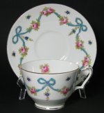 Crown Staffordshire Blue Ribbons Teacup