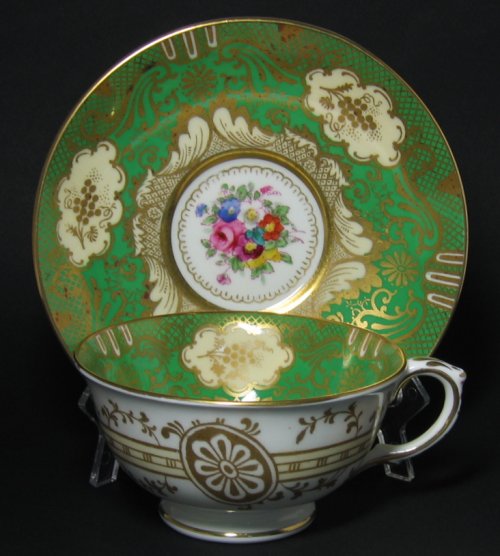 Crown Staffordshire Floral Gilt Tea Cup