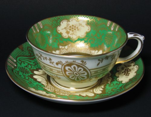 Vintage Crown Staffordshire Floral Gilt Tea Cup