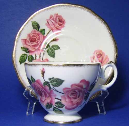 Vintage Queen Anne Royal Roses Tea Cup and Saucer