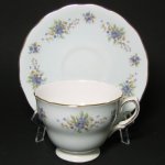 Colclough Blue Pansies Teacup