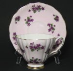 Colclough Violets Teacup and Saucer