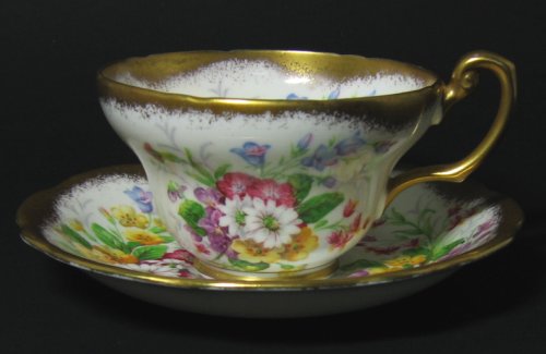 Foley Teacup with Lavish Decoration