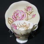 Foley Teacup Pink Roses Branches
