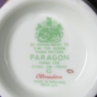 By Appointment to H.M. The Queen, China Potters PARAGON China Ltd