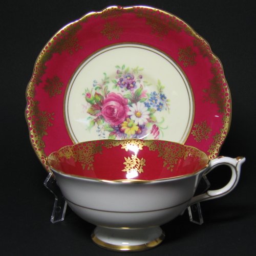 Paragon Gilt Floral Bouquet Tea Cup and Saucer
