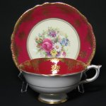 Vintage Paragon Gilt Floral Bouquet Teacup and Saucer