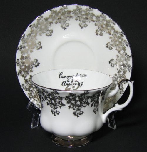 Vintage Royal Albert 25th Anniversary Tea Cup and Saucer
