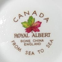 Canada Royal Albert Backstamp Label Name Sea to Sea