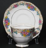 Royal Albert Crown China Deco Floral Teacup