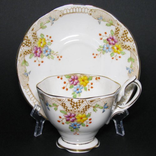 Royal Albert Deco Bouquet Floral Tea Cup