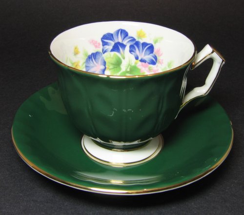 Vintage Green Aynsley Teacup