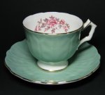 Aynsley Jade Teacup and Saucer