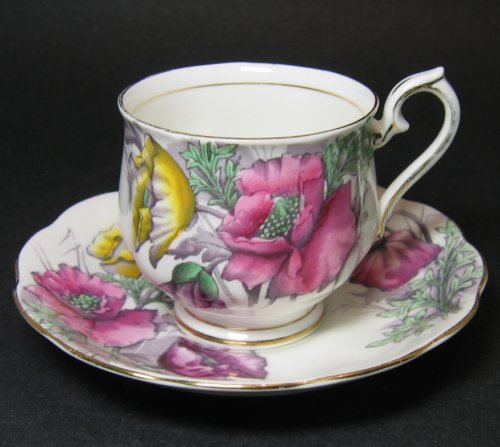 Royal Albert Poppy Flower of the Month Teacup