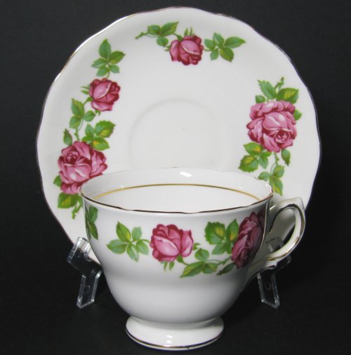 Royal Vale Bone China Teacup Pink Roses