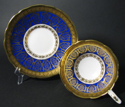 Royal Stafford Cobalt Blue Gilt Teacup