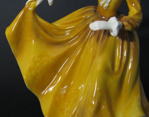 Pattern on Dress of Royal Doulton Figurine