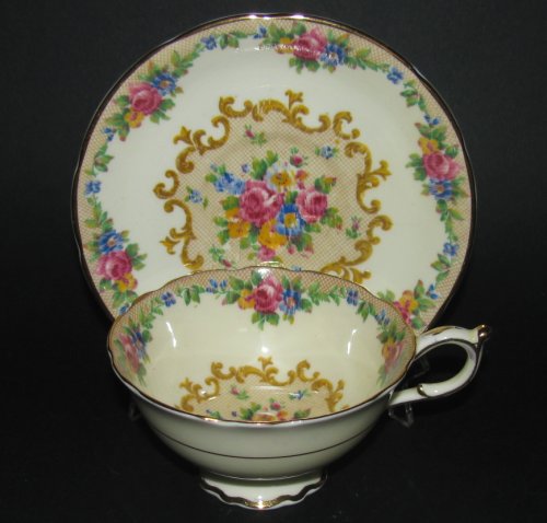 Paragon Gilt Minuet Rose Vintage Teacup