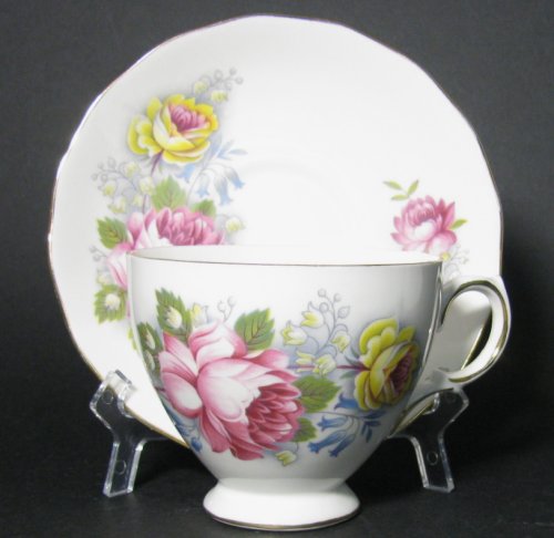 Royal Vale Full Pink Roses Teacup