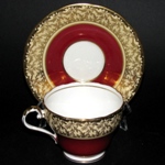 Aynsley Red Gilt Teacup