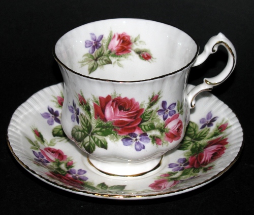 Paragon Red Roses Teacup and Saucer