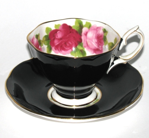 Royal Albert Black Teacup and Saucer