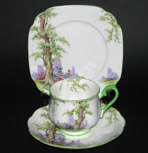 Royal Albert Greenwood Teacup Trio