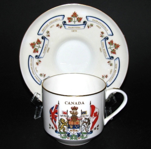 Aynsley Canada Confederation Teacup and Saucer