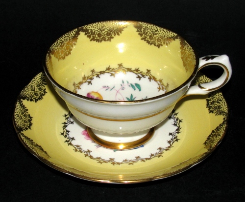 Grosvenor Yellow Floral Bouquet Teacup