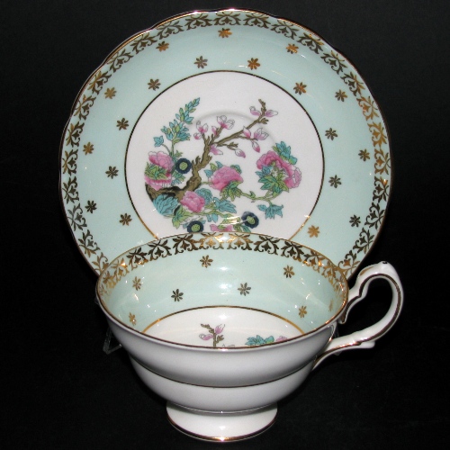 Grosvenor Gilt Floral Tree Teacup and Saucer