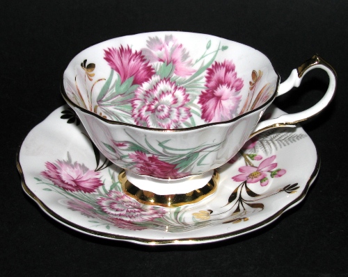Queen Anne Pink Flowers Teacup