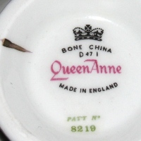 Bone China Queen Anne Made in England