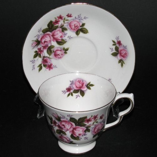 Queen Anne Pink Bouquet Teacup and Saucer