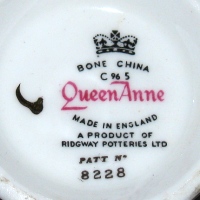 Queen Anne Ridway Potteries