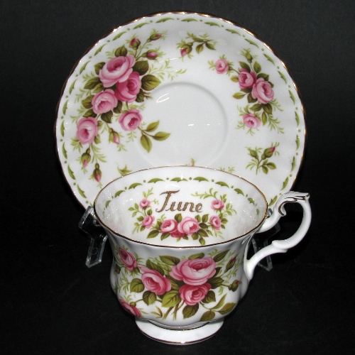 Royal Albert June Roses Teacup and Saucer
