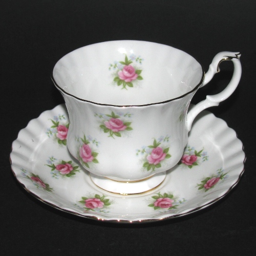 Royal Albert Forget-Me-Not Rose Teacup and Saucer