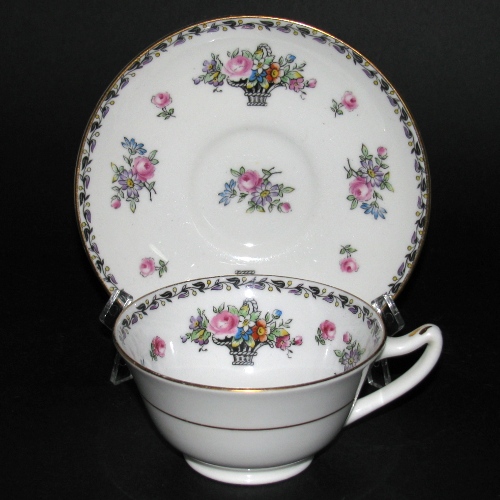 Paragon Flower Basket Tea Cup and Saucer