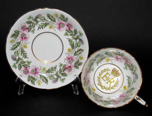 Queen Elizabeth Teacup and Saucer